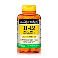 B-12 1000mcg (100 Tabletas Sublinguales)